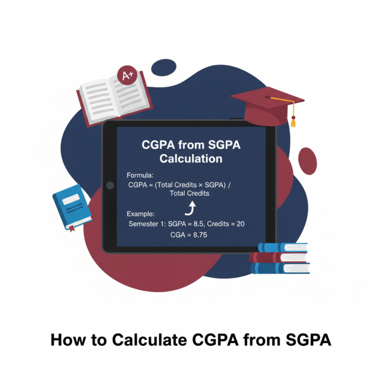 Calculate CGPA from SGPA