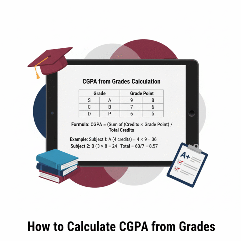 Calculate CGPA from Grades