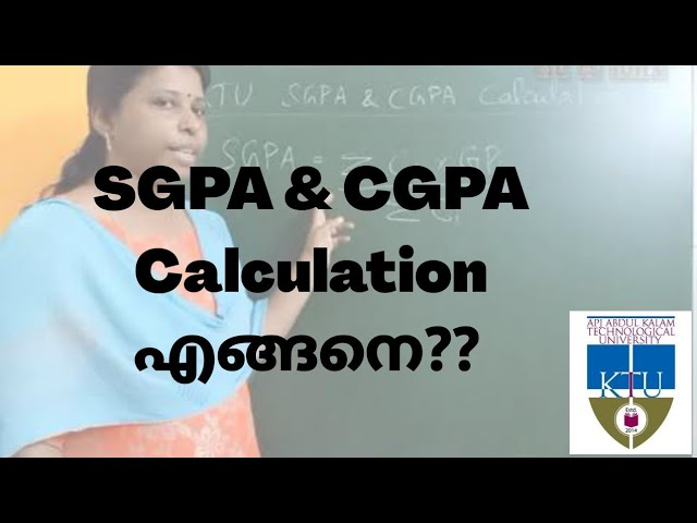 How to Calculate CGPA in KTU